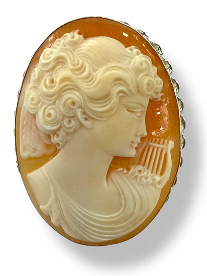 Broche Mandile 1922 Femme Cammei  in Argent Conchiglia 2MSPC16 - 2MSPC16